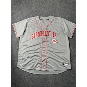 Mens‎ NASCAR Dale Earnhardt Jr Chase Authentics Grey Jersey, Size 3XL